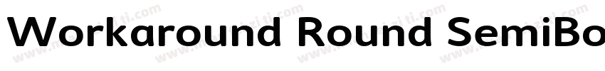 Workaround Round SemiBold字体转换